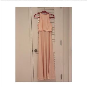 Beautiful blush bridesmaid dress, worn once BHLDN